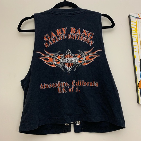 American Vintage 2005 Harley Davidson Laceup Tank - Picture 3 of 4